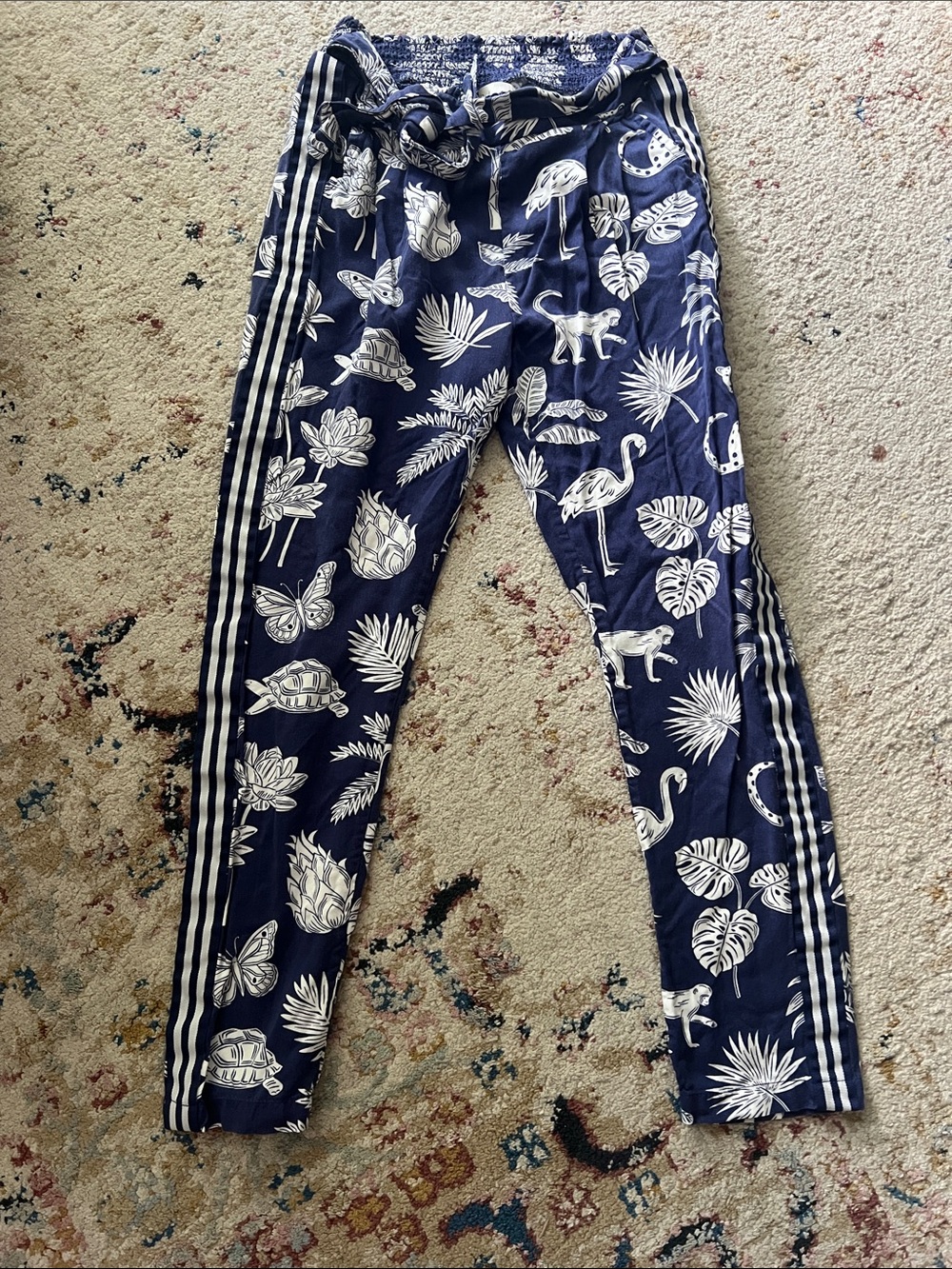 Mini Boden Girls Jungle Floral Track-Style Pants 11Y - 146cm
